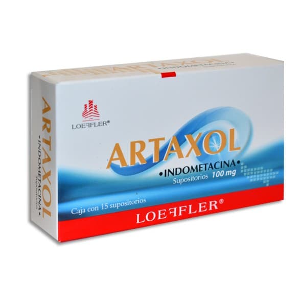 Artaxol C/15 Supositorios 100 Mg.