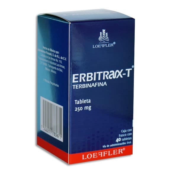 Erbitrax-t C/40 Tabs. 250 Mg.