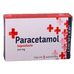 Paracetamol (loeffler) C/3 Supositorios 300 Mg.