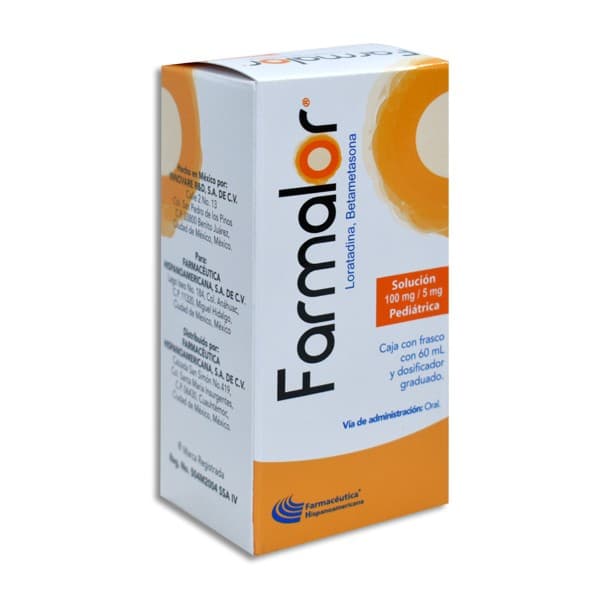 Farmalor Sol. Pediátrica Fco. 60 Ml. 100-5 Mg/100 Ml.
