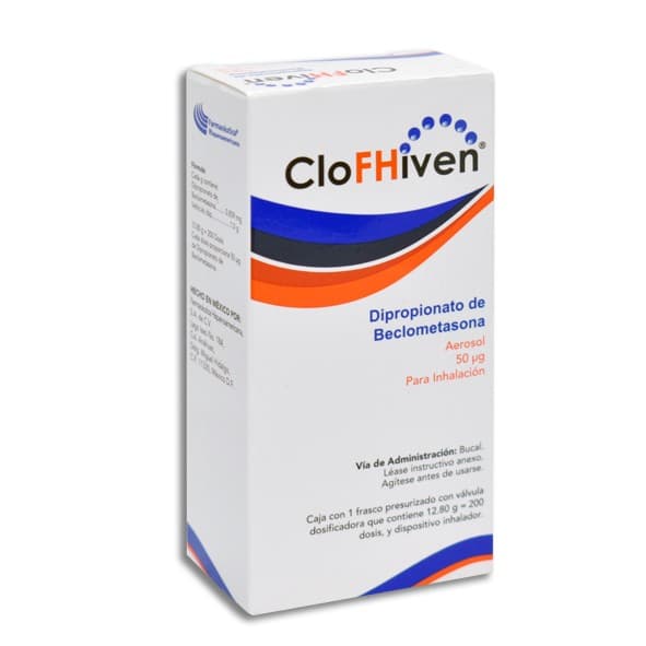 Clofhiven Aerosol P/inhalación C/200 Dosis 50 Mcg.