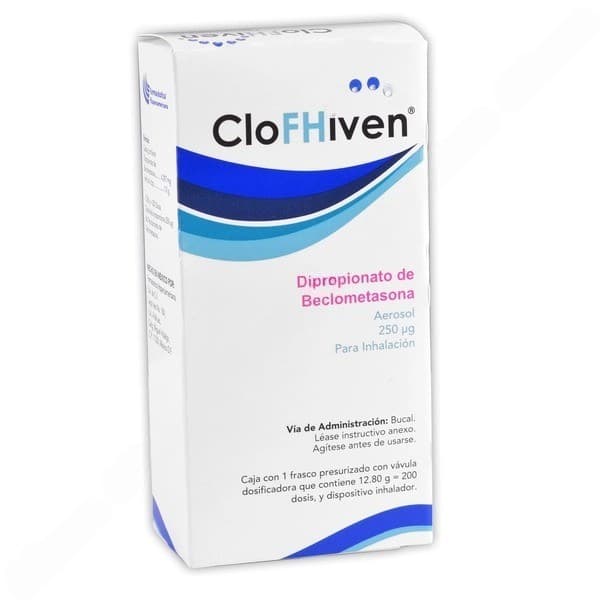 Clofhiven Aerosol P/inhalación C/200 Dosis 250 Mcg.