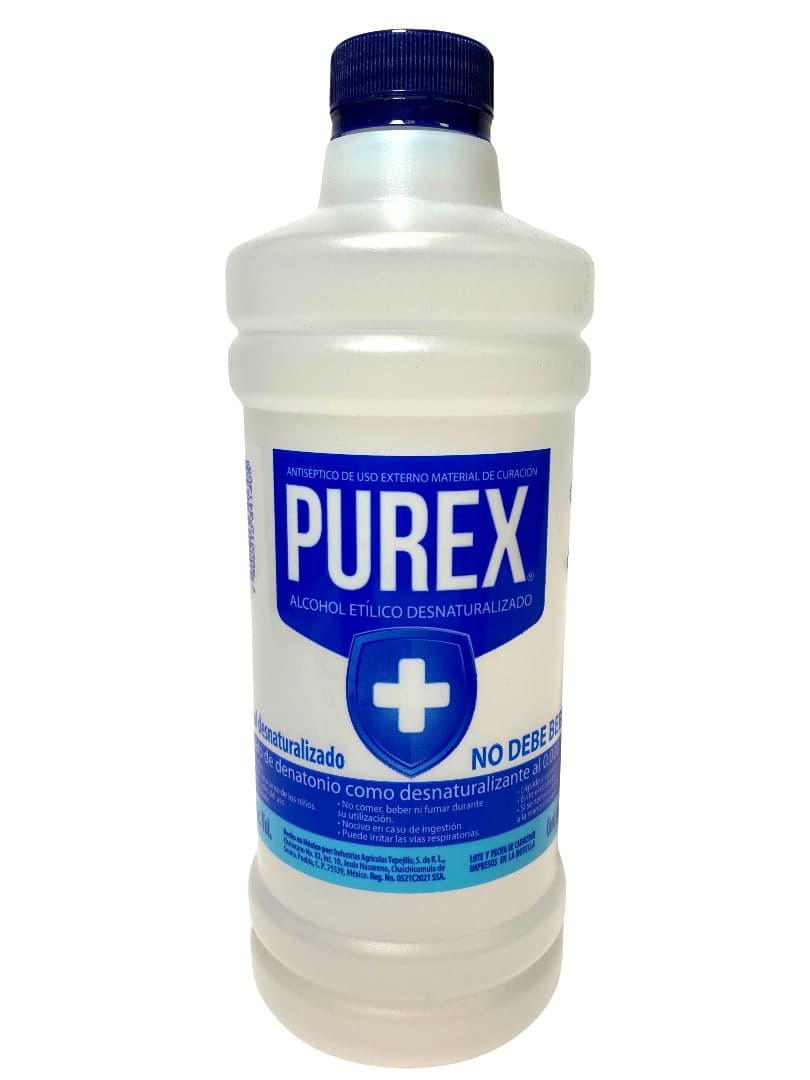 Alcohol Etílico Desnaturalizado (purex) 70% Fco. 500 Ml.