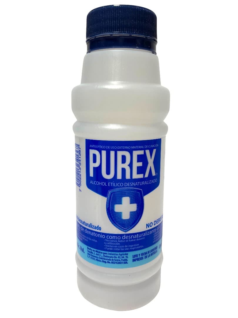 Alcohol Etílico Desnaturalizado (purex) 70% Fco. 125 Ml.