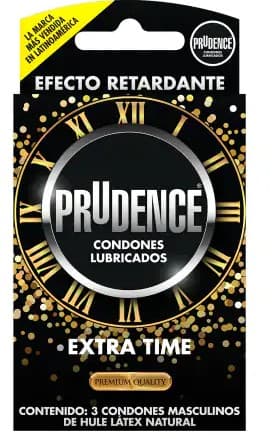 Prudence Retardante Extra Time Caja C/3 Condones.