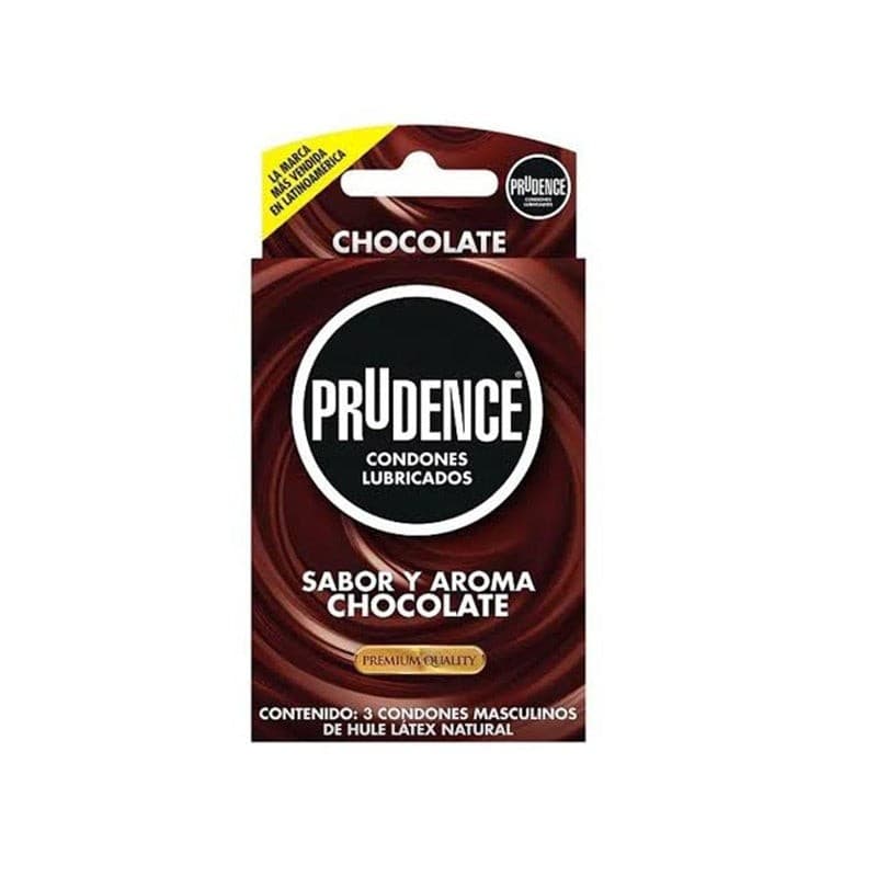 Prudence Sabor y Aroma Chocolate Cja. C/3 Condones.