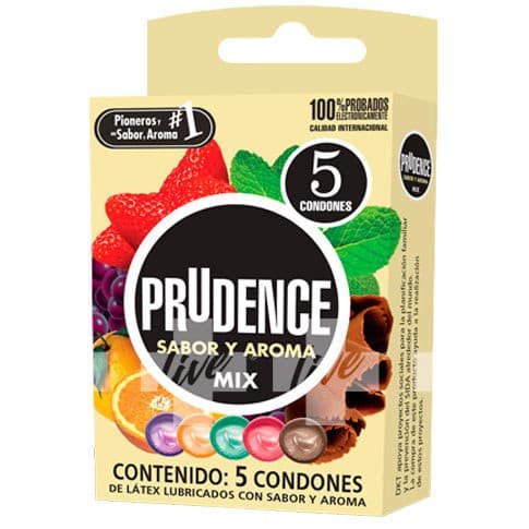 Prudence Sabor y Aroma Mix Blister C/ 5 Condones.