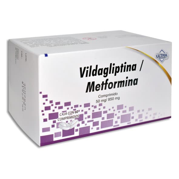 Vildagliptina/metformina (ultra) C/60 Comps. 50/850 Mg.