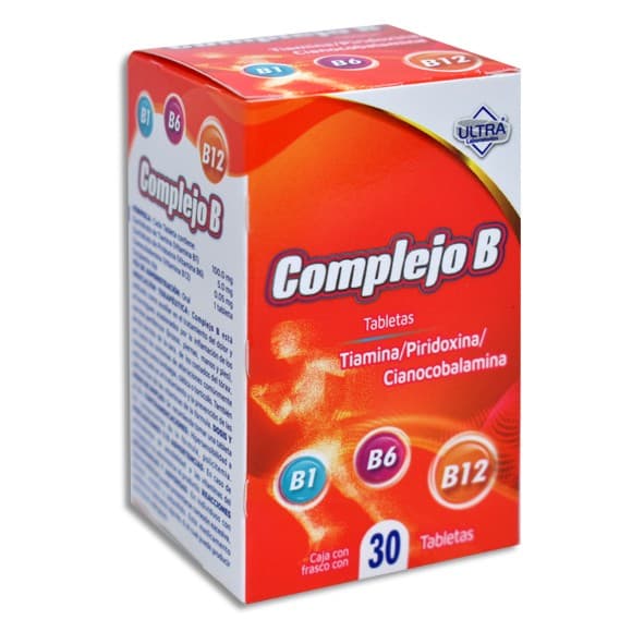 Complejo-b (ultra) C/30 Tabs. 100/5/0.05 Mg.