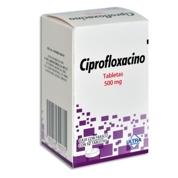 Ciprofloxacino (ultra) C/12 Tabs. 500 Mg.