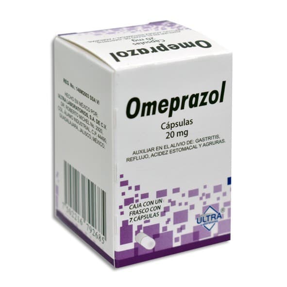 Omeprazol (ultra) C/ 7 Caps. 20 Mg.