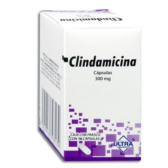 Clindamicina (ultra) C/16 Caps. 300 Mg.