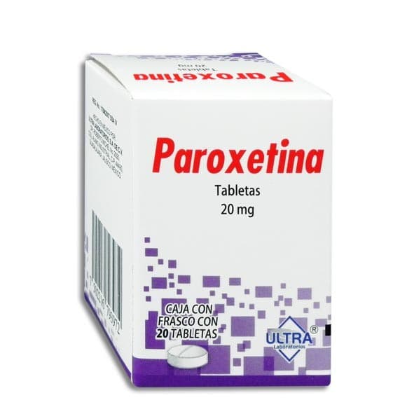 Paroxetina (ultra) C/20 Tabs. 20 Mg.