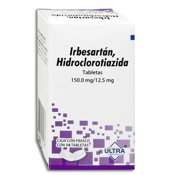 Irbesartán/hidroclorotiazida (ultra) C/14 Tabs. 150/12.5 Mg.