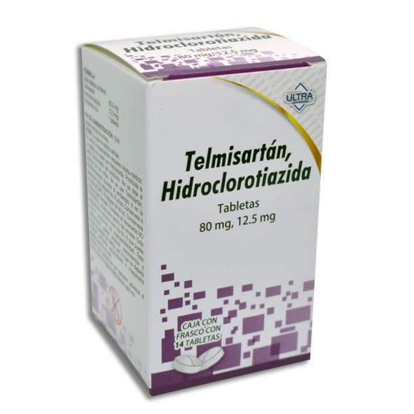 Telmisartán/hidroclorotiazida (ultra) C/14 Tabs. 80/12.5 Mg.