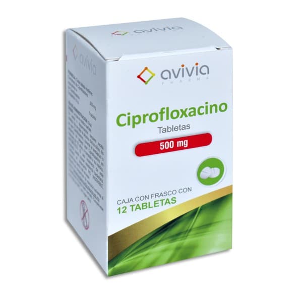 Ciprofloxacino (avivia) C/12 Tabs. 500 Mg.