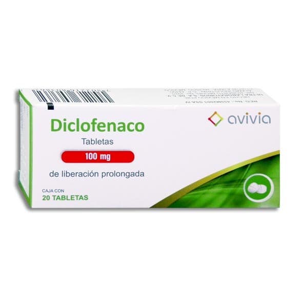 Diclofenaco (avivia) C/20 Tabs. L.p. 100 Mg.