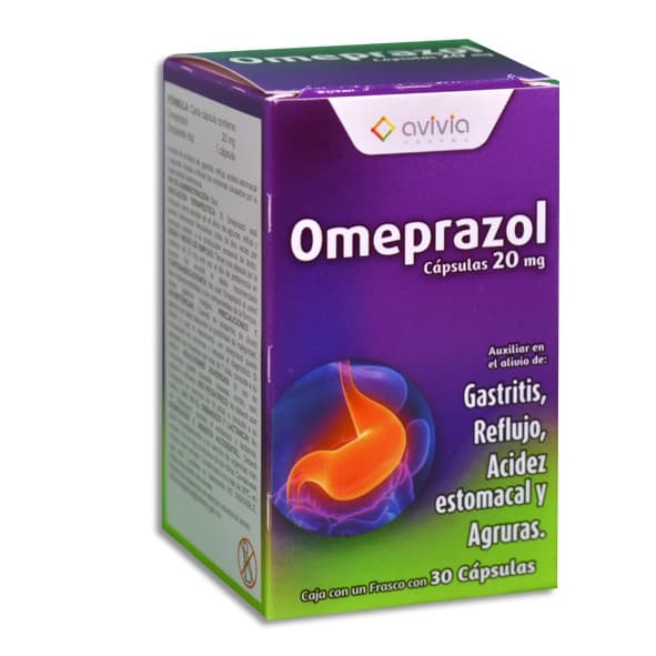 Omeprazol (avivia) C/ 30 Caps. 20 Mg.
