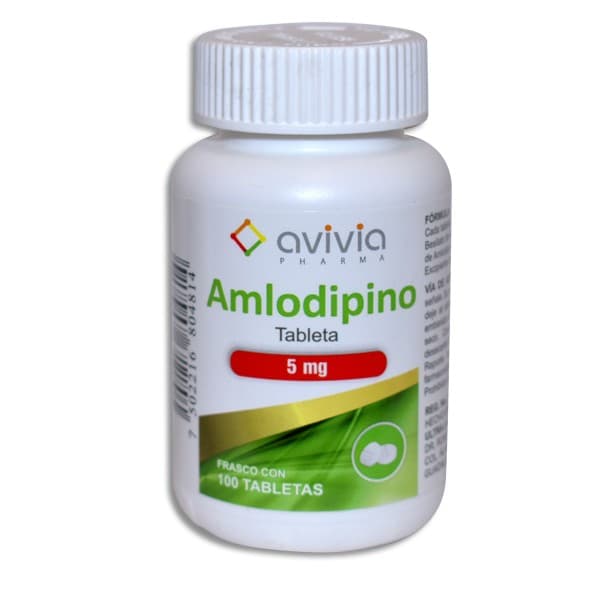 Amlodipino (avivia) C/100 Tabs. 5 Mg.