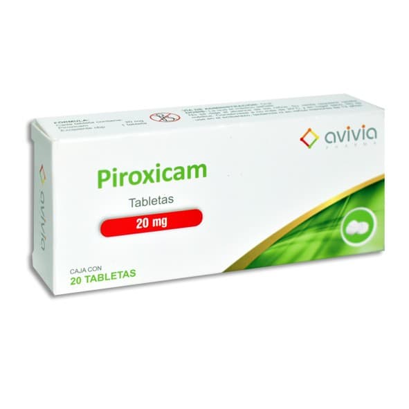 Piroxicam (avivia) C/20 Tabs. 20 Mg.
