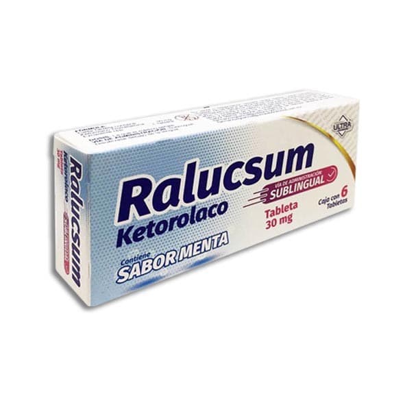 Ralucsum C/6 Tabs. Sublingual Sab. Menta 30 Mg.