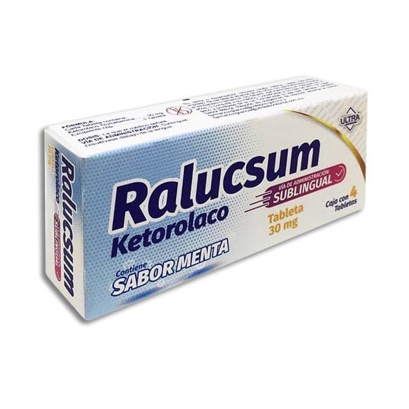 Ralucsum C/4 Tabs. Sublingual Sab. Menta 30 Mg.