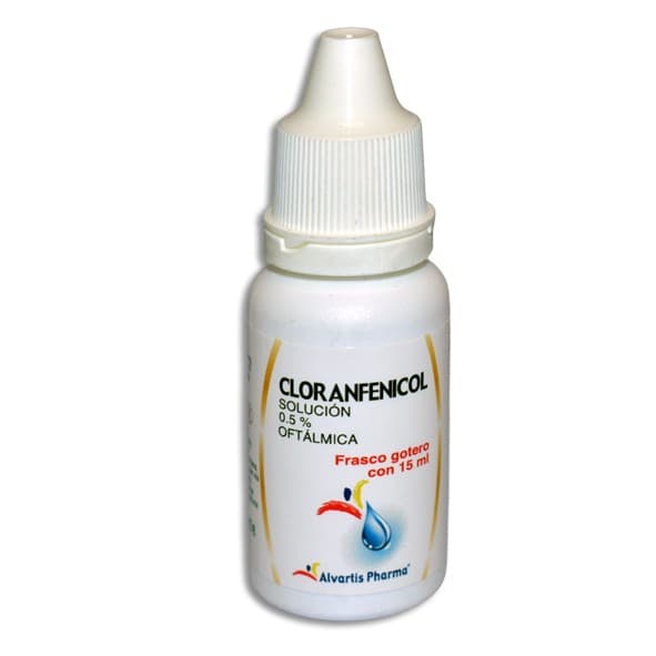 Cloranfenicol (alvartis) Sol. Oftálmica 0.5% Fco. Gotero 15 Ml.