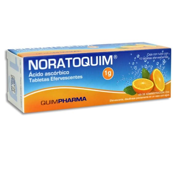 Noratoquim C/10 Tabs. Efervs. Sab. Naranja 1 G.