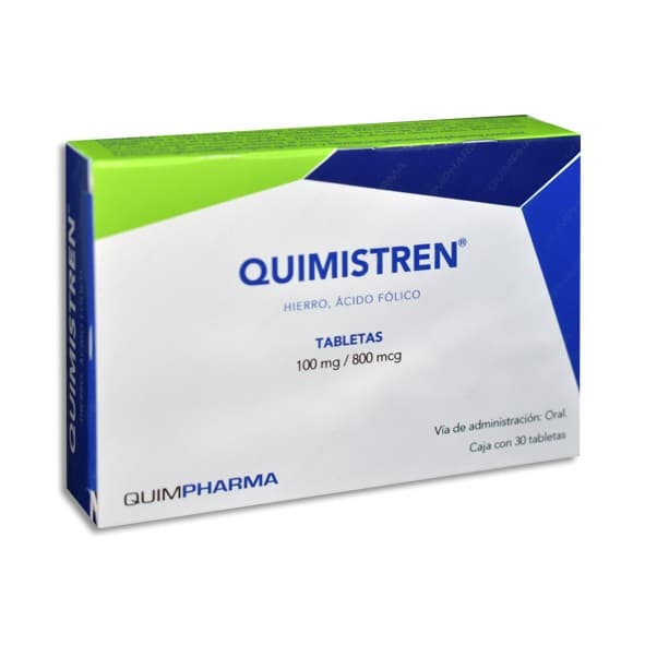 Quimistren C/30 Tabs. 100 Mg/800 Mcg.