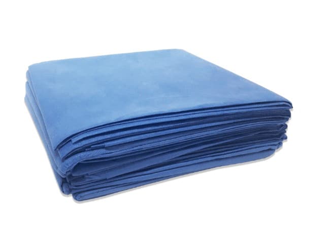 Sabana Plana Desechable (ambiderm) Col. Azul 115x180 Cm. Bolsa C/10 Pzs.
