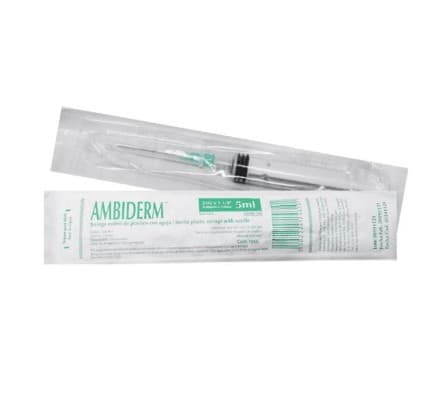 Jeringa 5 Ml. (ambiderm) C/aguja 21gx32mm. C/1 Pza.