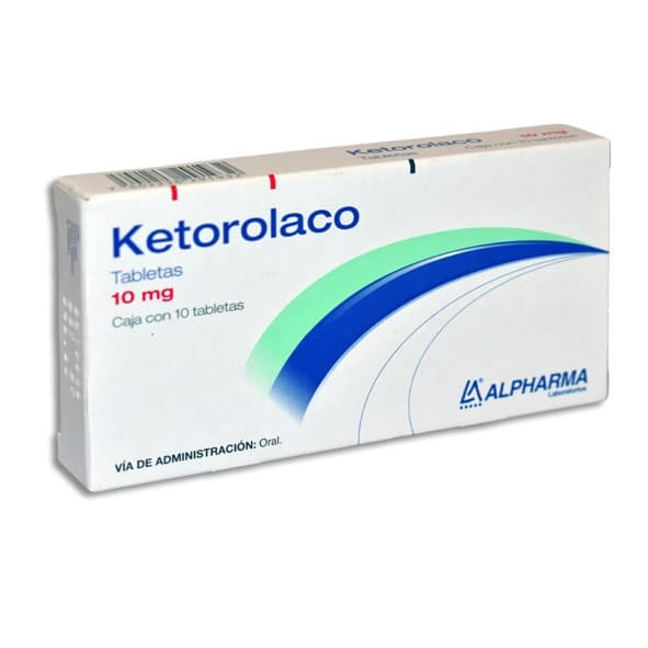 Ketorolaco (alpharma) C/10 Tabs. 10 Mg.