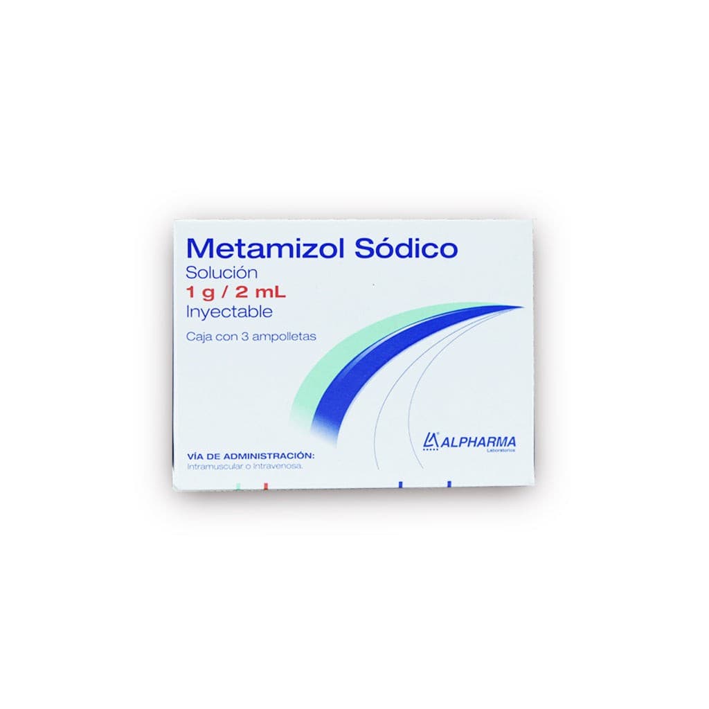 Metamizol Sódico (alpharma) Sol. Iny. C/3 Amptas. 1 G/2 Ml.