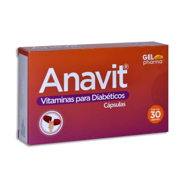 Anavit Diabéticos C/30 Cápsulas.