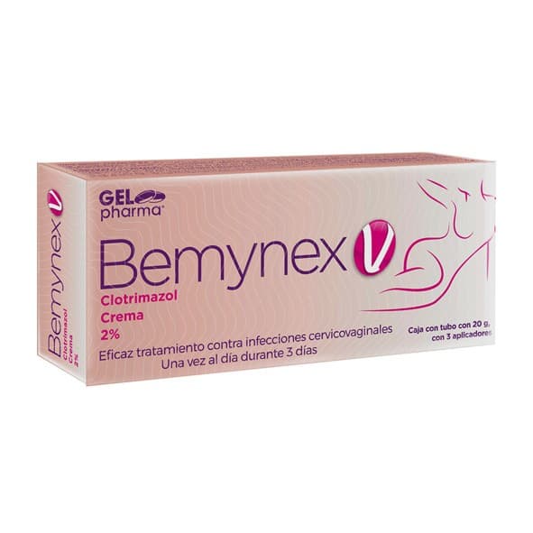 Bemynex-v Crema 2% Tubo C/20 G. y 3 Aplicadores.