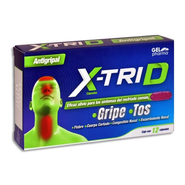 Antigripal X-trid C/12 Caps. 15/5/2/250 Mg.