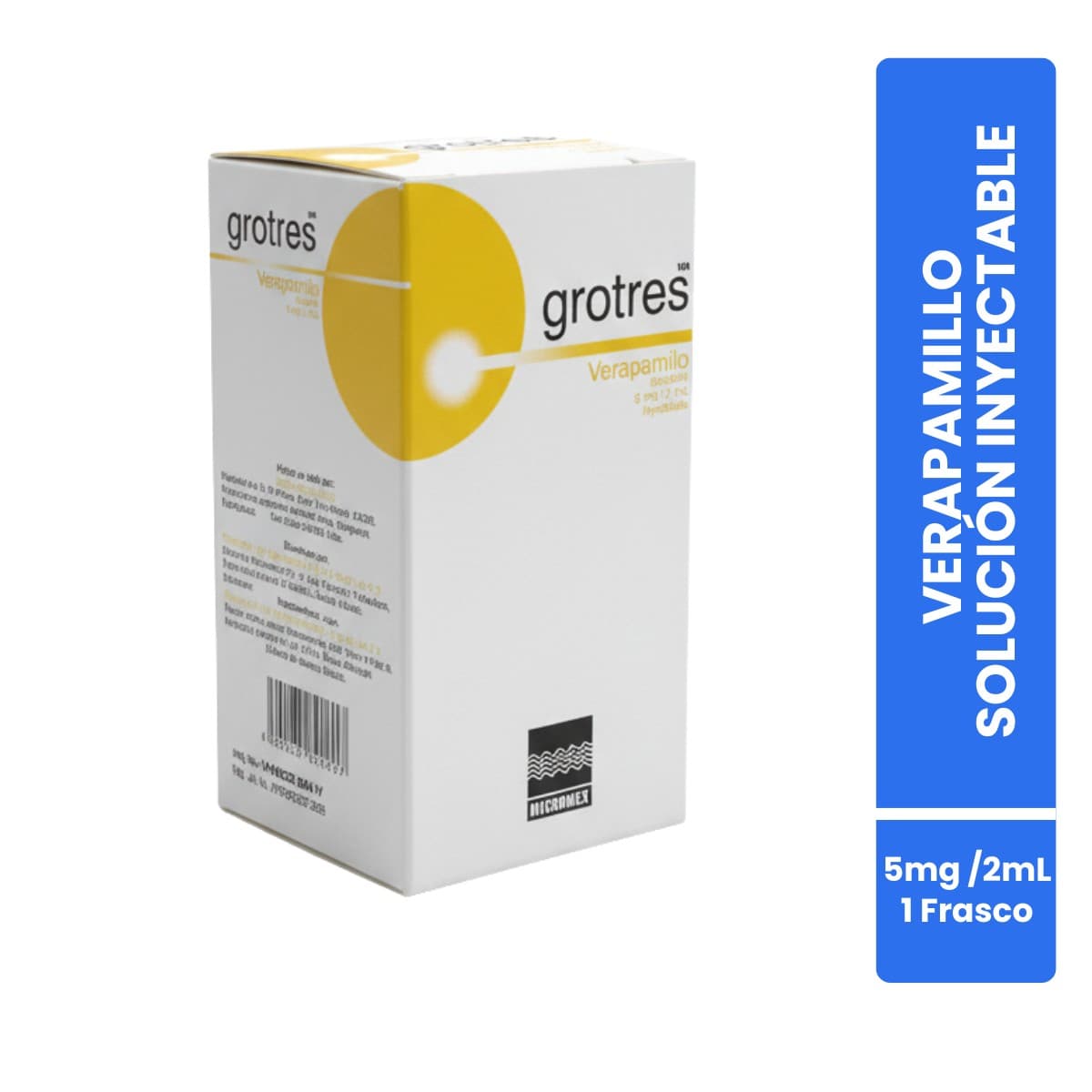 Grotres Sol. Iny. C/1 Fco. Amp. 5 Mg/2 Ml.