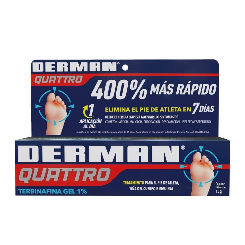 Derman Quattro Gel 1% Tubo C/15 G.