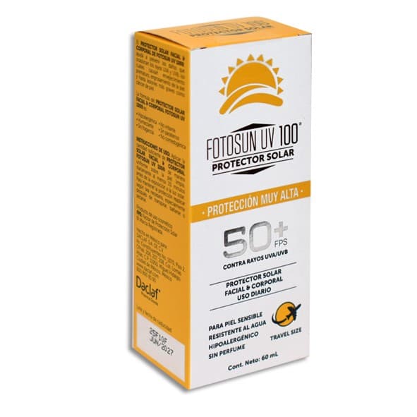 Fotosun Uv 100 P.s. 50+fps Crema Facial y Corporal Tubo 60 Ml.