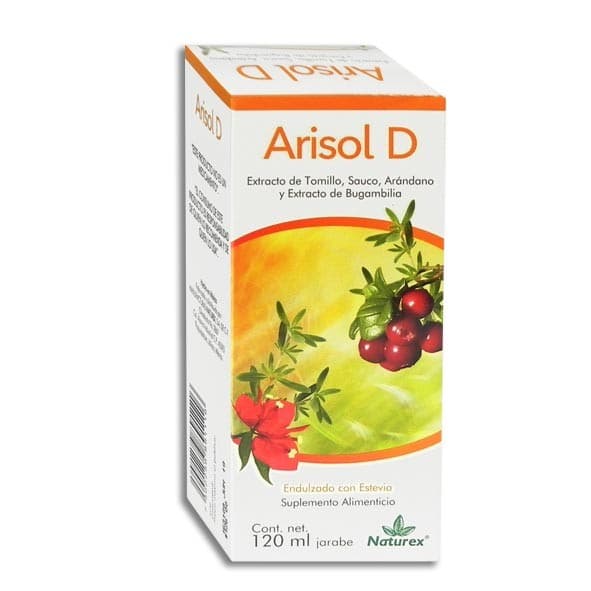 Arisol D Jarabe Fco. 120 Ml. 250-41.66-3.12-23.41 Mg/5 Ml.