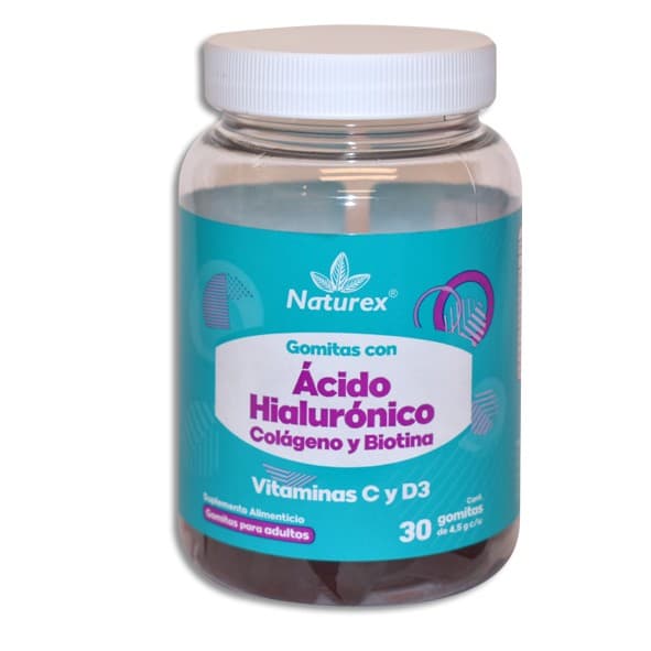 Ácido Hialurónico/colágeno/biotina Fco. C/30 Gomitas 4.5 G.
