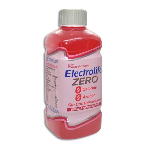 Electrolife Zero Bebida Hidratante Sol. Sab. Ponche de Frutas 625 Ml.