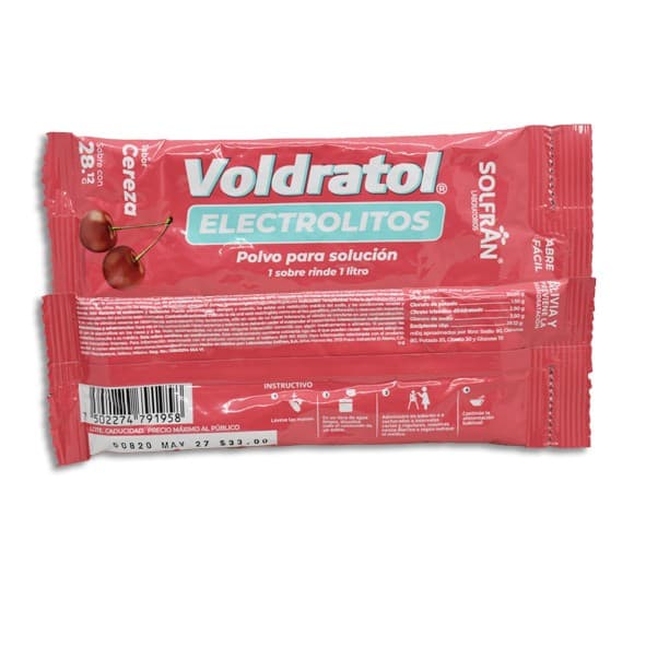 Voldratol Polvo P/sol. Sab. Cereza C/1 Sobre 28.12 G. P/1 L.