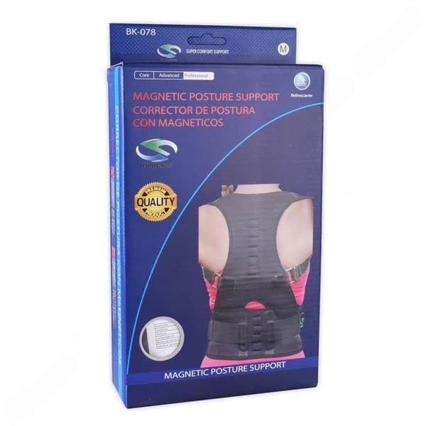 Corrector de Postura con Magnéticos Talla Mediana (80-95cm) C/1 Pza.