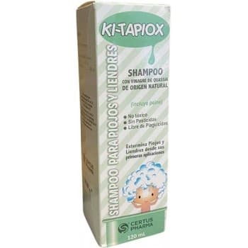 Ki-tapiox Shampoo C/peine Liendrero Fco. 120 Ml. 3 G.