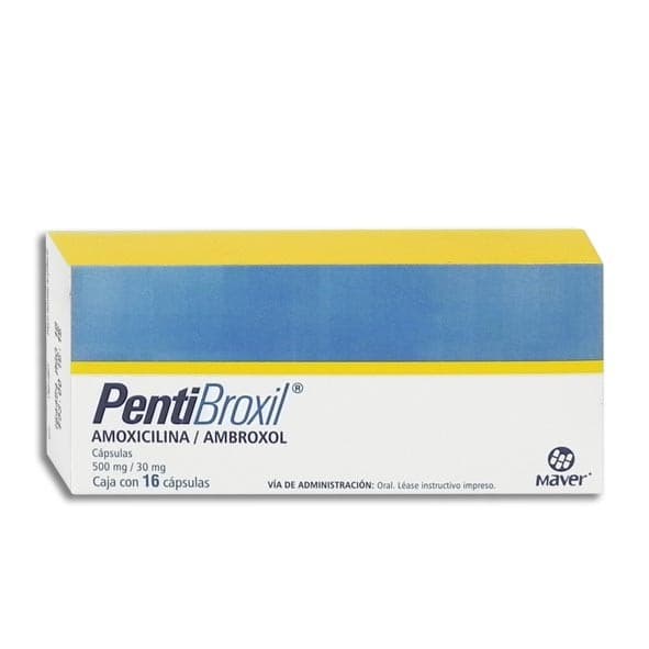 Pentibroxil C/16 Caps. 500/30 Mg.