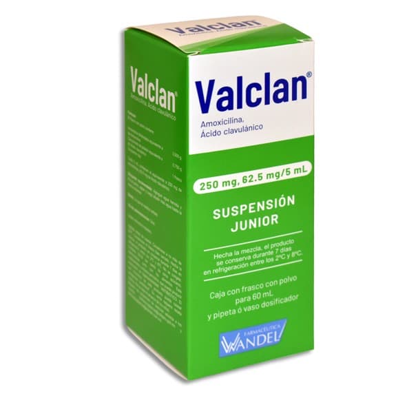 Valclan Susp. Junior Fco. 60 Ml. 250-62.5 Mg/5 Ml.