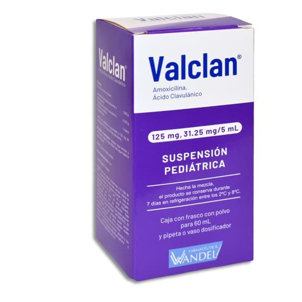 Valclan Susp. Pediátrica Fco. 60 Ml. 125-31.25 Mg/5 Ml.