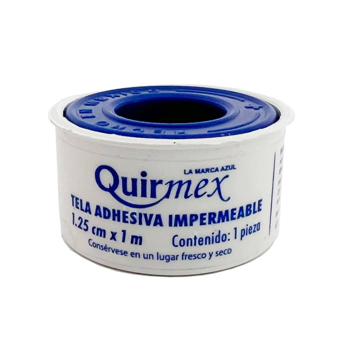 Tela Adhesiva Impermeable (quirmex) Carrete A: 1.25cm; L: 1mt. C/1 Pza.