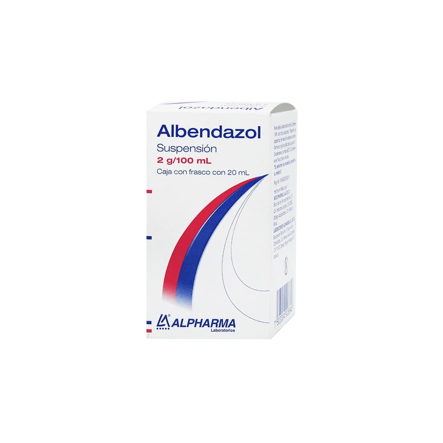 Albendazol (alpharma) Susp. Fco. 20 Ml. 2 G/100 Ml.
